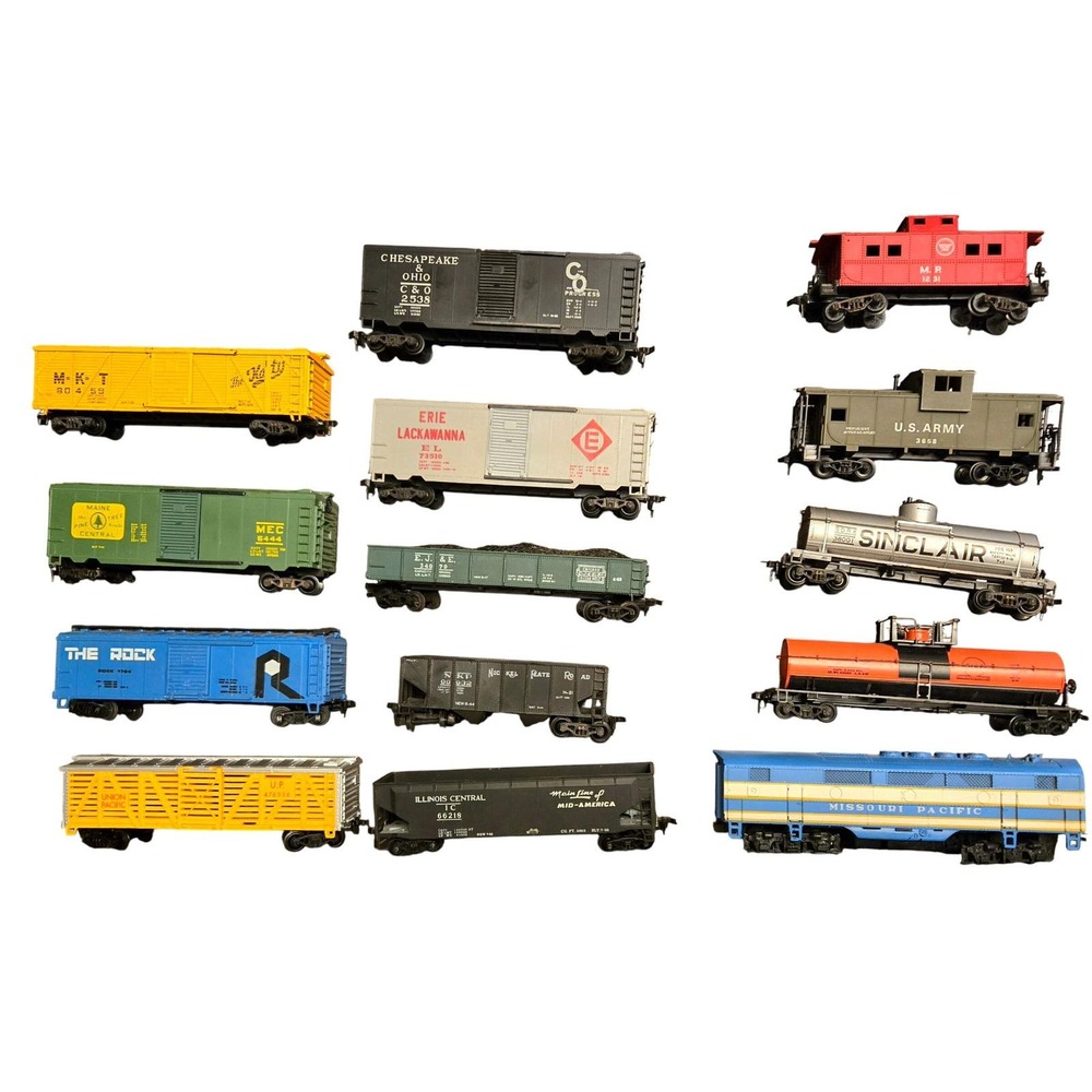 Lot of 14 Rail Train Cars:‎ Varney, UP, U.S. Army,